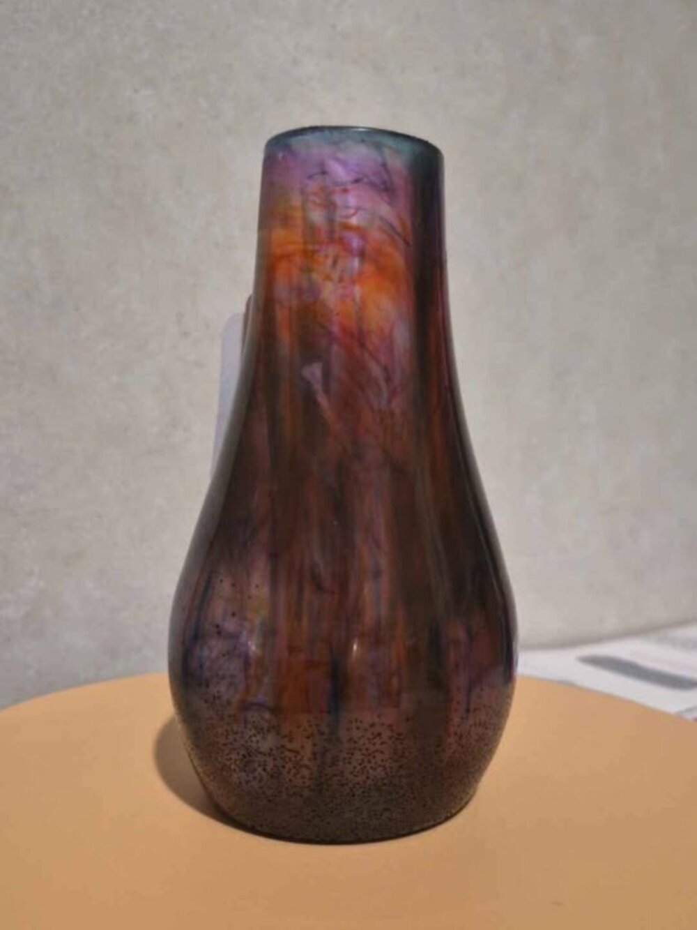 Resin Swirl Vase 5" tall. #G
